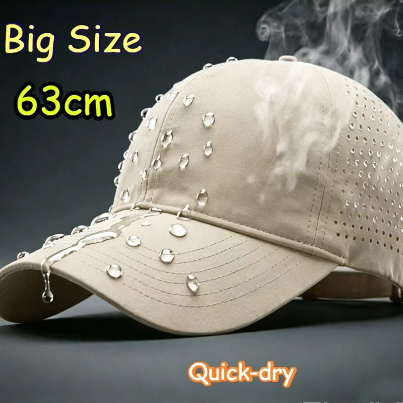 Baseball Cap Structured - Big Head Plus Size Summer Baseball
