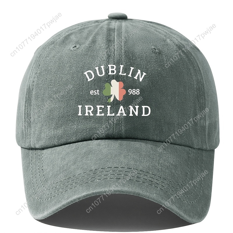 Bucket Hat Cotton - Dublin, Ireland Vintage Baseball Cap, Unisex