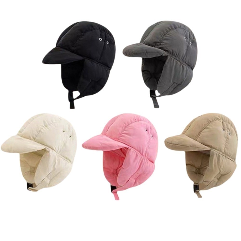 Solid Color Padded Bomber Hats - огляд і ціна Trapper Hat Ear Flap