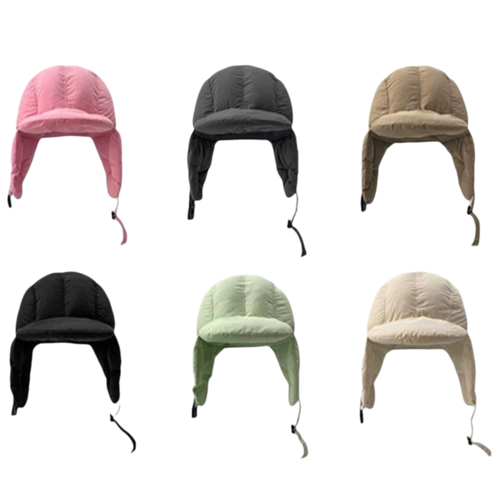 Solid Color Padded Bomber Hats - огляд і ціна Trapper Hat Ear Flap