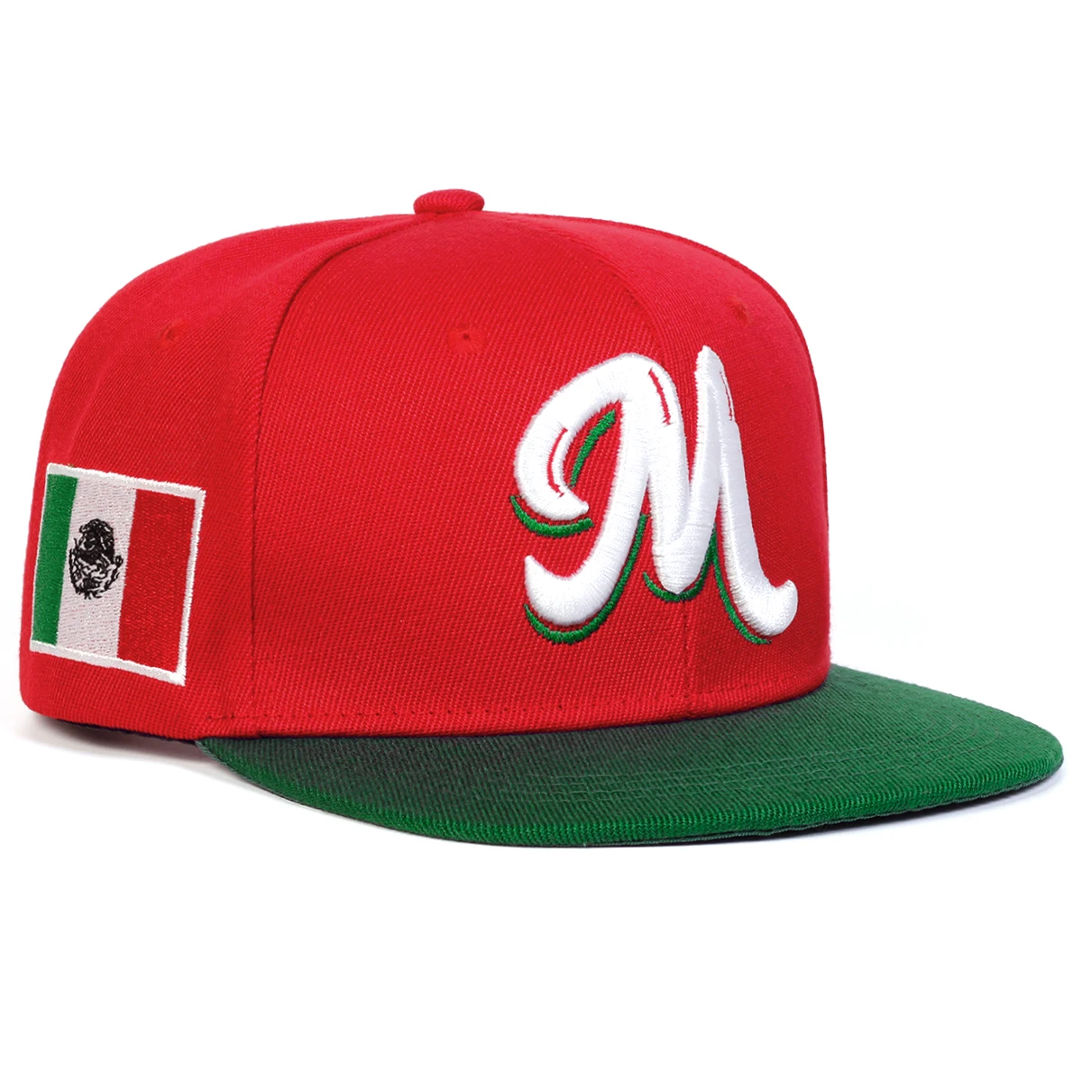 M Letter Embroidered Snapback  - огляд і ціна Snapback Hat Flat
