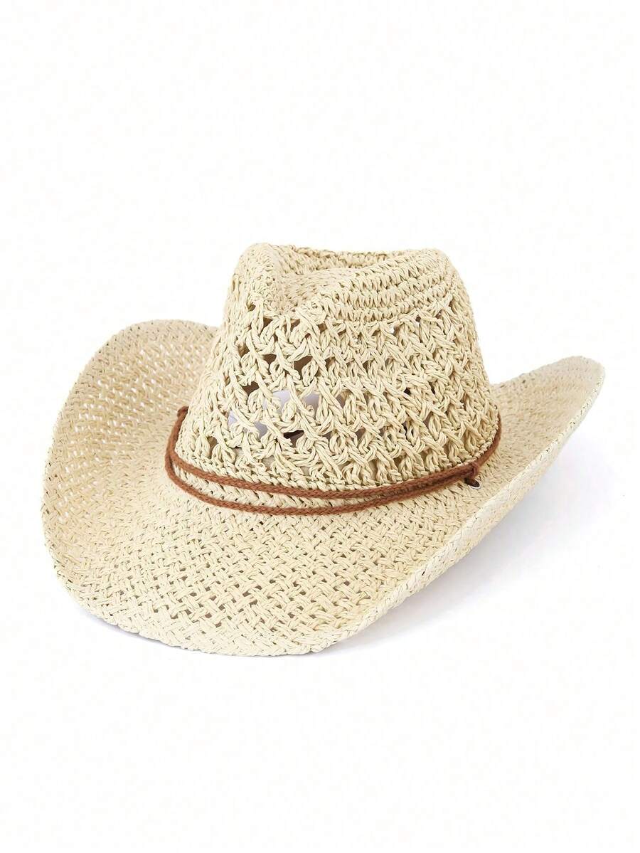 Bohemian Hollow Out Straw Cowb - огляд і ціна Cowboy Hat Straw
