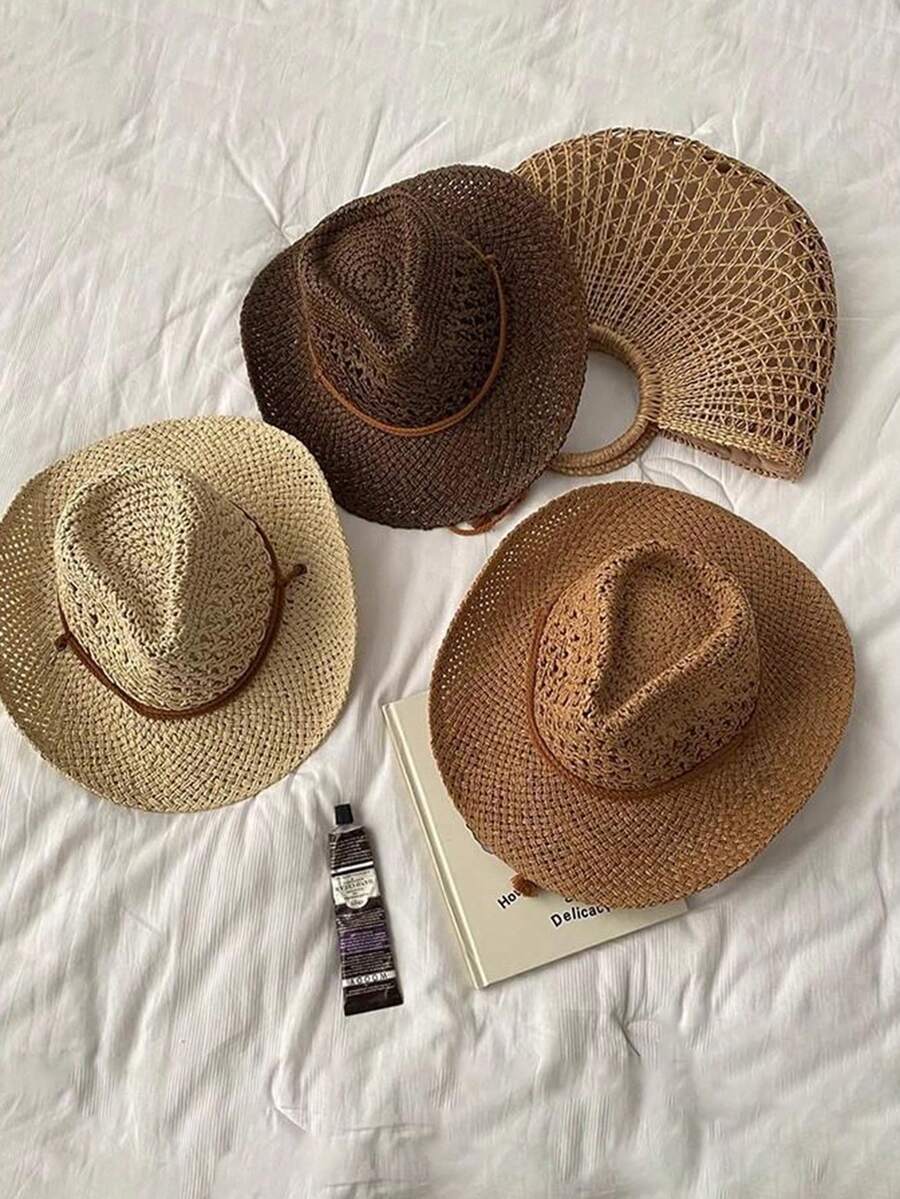 Bohemian Hollow Out Straw Cowb - огляд і ціна Cowboy Hat Straw