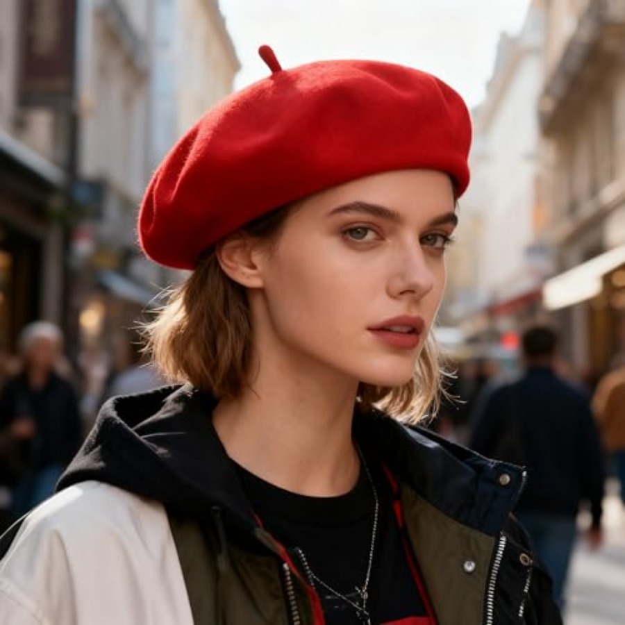Women Beret Classic French Hat - огляд і ціна Beret French Wool