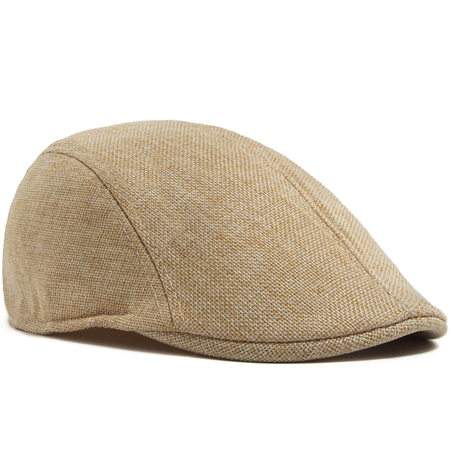 Men's Linen Flat Cap Spring Su - огляд і ціна Newsboy Cap Ivy