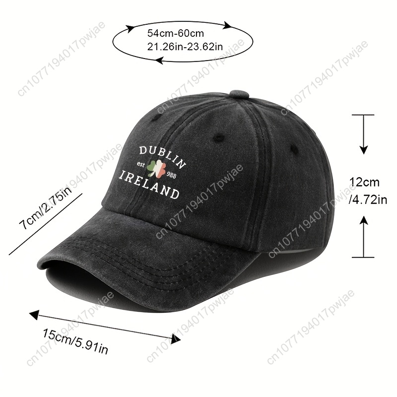 Dublin, Ireland Vintage Baseba - огляд і ціна Bucket Hat Cotton